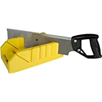 STANLEY 1-19-800 Ingletadora Material sintético con Sierra de Costilla- Negro- Amarillo